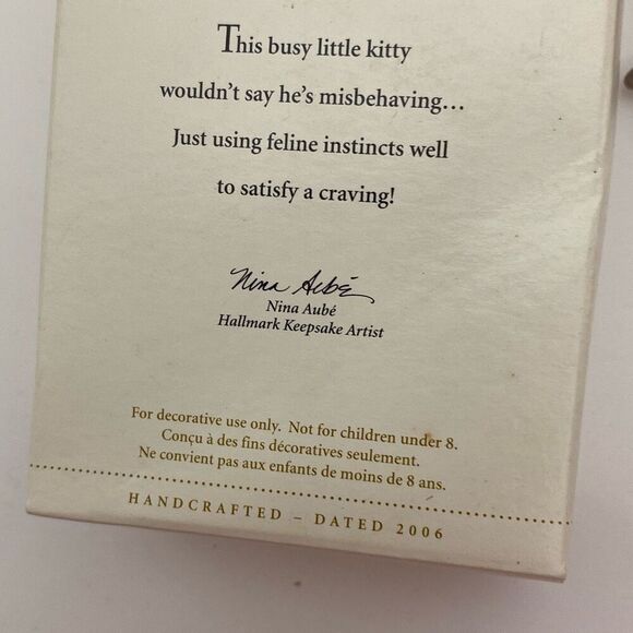 Hallmark Keepsake Ornament 2006 Mischievous Kittens Collectors Series Edition 8 - Picture 6 of 6